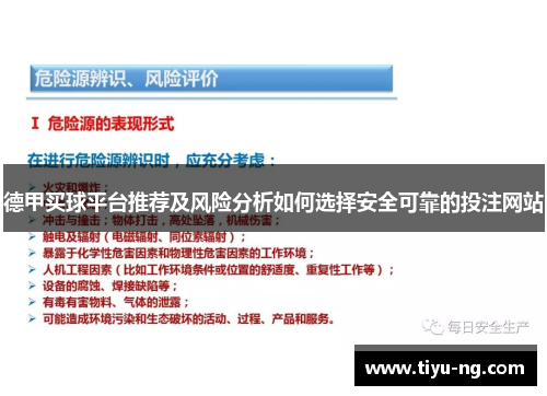 德甲买球平台推荐及风险分析如何选择安全可靠的投注网站